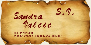 Sandra Valčić vizit kartica